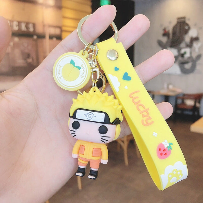 Wholesale Cartoon Doll PVC Silicone Alloy Keychain (F) JDC-KC-FeiRun031 Keychains 飞润 yellow Wholesale Jewelry JoyasDeChina Joyas De China