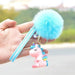 Wholesale cartoon hair ball plastic doll Pom Pom keychain JDC-KC-FeiRun022 Keychains 飞润 Wholesale Jewelry JoyasDeChina Joyas De China