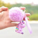 Wholesale cartoon hair ball plastic doll Pom Pom keychain JDC-KC-FeiRun022 Keychains 飞润 Wholesale Jewelry JoyasDeChina Joyas De China