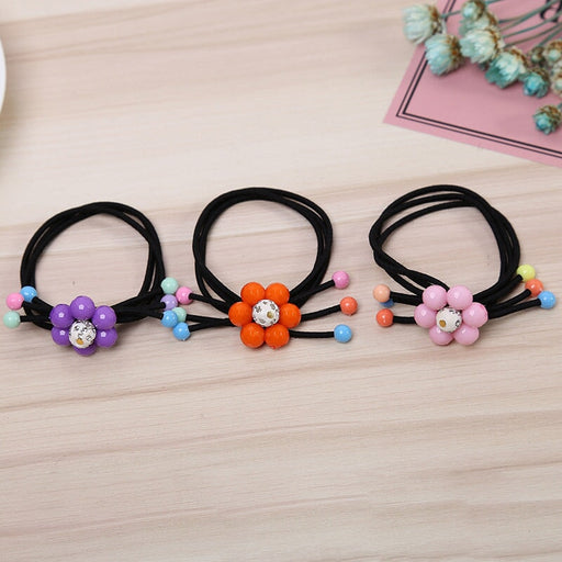 Wholesale cartoon high elastic flower hair rope JDC-HS-Yongh001 Hair Scrunchies 永恒 Wholesale Jewelry JoyasDeChina Joyas De China