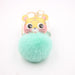 Wholesale Cartoon Tiger Imitation Hair Alloy Hair Ball Pom Pom Keychain JDC-KC-Zuge009 Keychains 祖格 green / Wholesale Jewelry JoyasDeChina Joyas De China