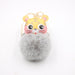 Wholesale Cartoon Tiger Imitation Hair Alloy Hair Ball Pom Pom Keychain JDC-KC-Zuge009 Keychains 祖格 light grey / Wholesale Jewelry JoyasDeChina Joyas De China