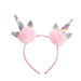 Wholesale cat ears imitation rex rabbit fur children's hair ball headband (F)JDC-HD-PRY001 Headband 彭日耀 pink Wholesale Jewelry JoyasDeChina Joyas De China