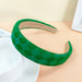 Wholesale checkerboard sponge fabric headband JDC-HD-O381 Headband 潮炫 green Wholesale Jewelry JoyasDeChina Joyas De China