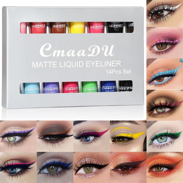 Wholesale CmaaDu14 Color Liquid Eyeliner Set Matte JDC-EY-Nic001 eyeliner 尼采 Wholesale Jewelry JoyasDeChina Joyas De China