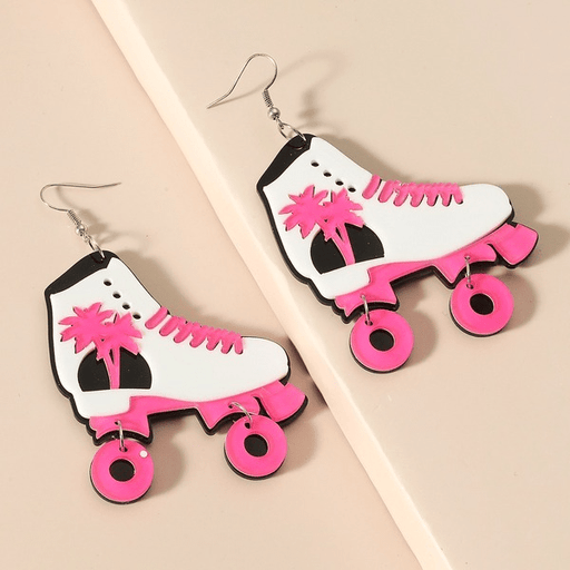 Wholesale Coconut Roller Skates Acrylic Earrings MOQ≥2 JDC-ES-GANL002 Earrings 甘来 Wholesale Jewelry JoyasDeChina Joyas De China