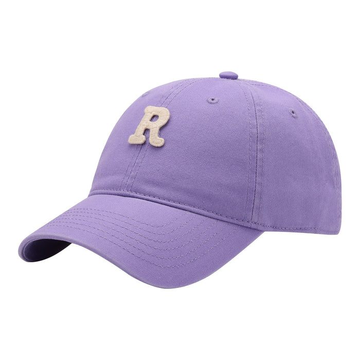 Wholesale Color Soft Top R Letter Cotton Baseball Hat JDC-FH-SiLi005 Fashionhat 思黎 lilac colour adjustable Wholesale Jewelry JoyasDeChina Joyas De China