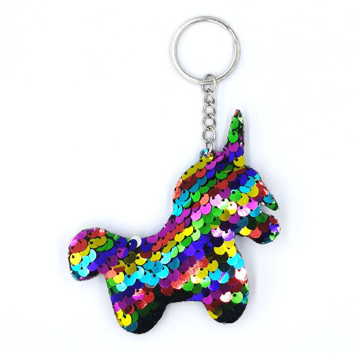 Wholesale Colorful Sequin Pony Keychain JDC-KC-QiShi001 Keychains 奇释 color33 / Wholesale Jewelry JoyasDeChina Joyas De China