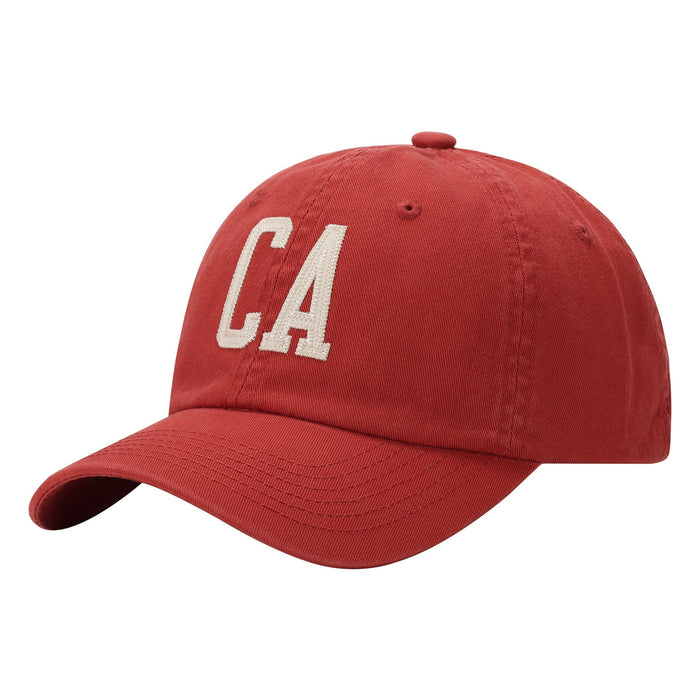 Wholesale Cotton Soft Top Baseball Hat JDC-FH-SiLi004 Fashionhat 思黎 Rust red adjustable Wholesale Jewelry JoyasDeChina Joyas De China