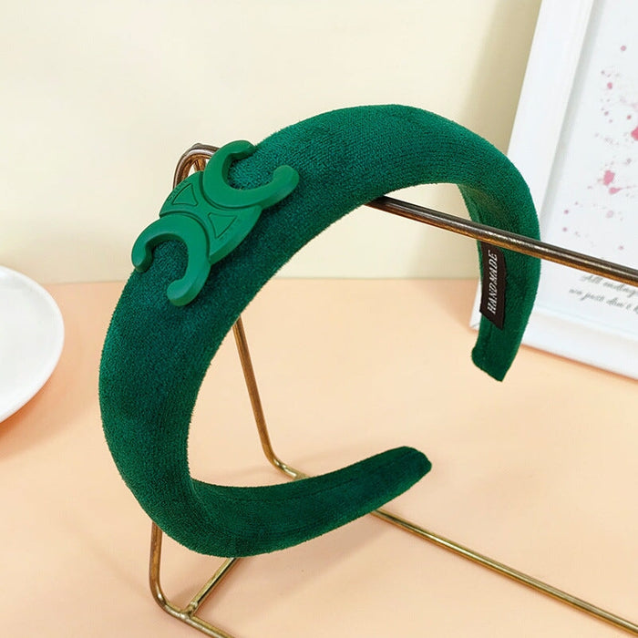 Wholesale Cotton Sponge Fashion Headband (F)JDC-HD-O379 Headband 潮炫 green Wholesale Jewelry JoyasDeChina Joyas De China