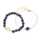 Wholesale Crystal Stone Tiger Eye Bracelet JDC-BT-Weiy011 Bracelet 唯逸 dark blue Wholesale Jewelry JoyasDeChina Joyas De China