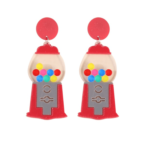 Wholesale Cute acrylic resin bottle earrings JDC-ES-LIUM001 Earrings 榴芒 Wholesale Jewelry JoyasDeChina Joyas De China