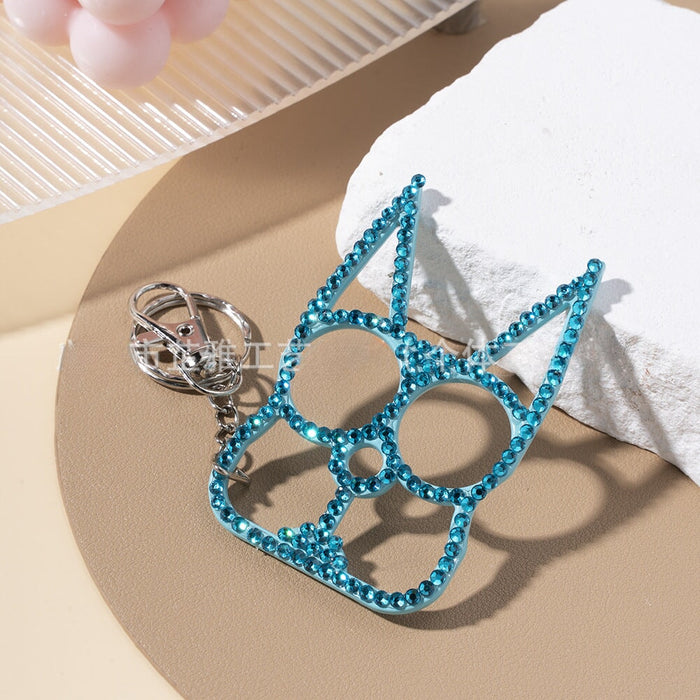 Wholesale Diamond Emergency Window Breaker Multifunctional Metal Keychain JDC-KC-ZY017 Keychains JoyasDeChina lake blue Wholesale Jewelry JoyasDeChina Joyas De China