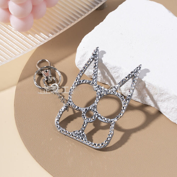 Wholesale Diamond Emergency Window Breaker Multifunctional Metal Keychain JDC-KC-ZY017 Keychains JoyasDeChina silver Wholesale Jewelry JoyasDeChina Joyas De China