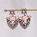 Wholesale diamond gem earrings JDC-ES-LIUM025 Earrings 榴芒 Wholesale Jewelry JoyasDeChina Joyas De China