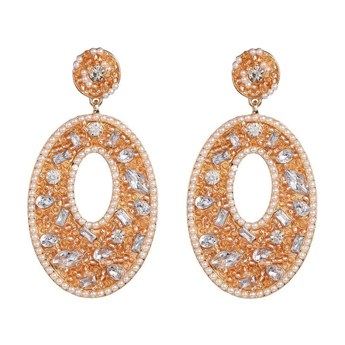 Wholesale diamond metal earringsJDC-ES-LIUM014 Earrings 榴芒 52828-CE Wholesale Jewelry JoyasDeChina Joyas De China