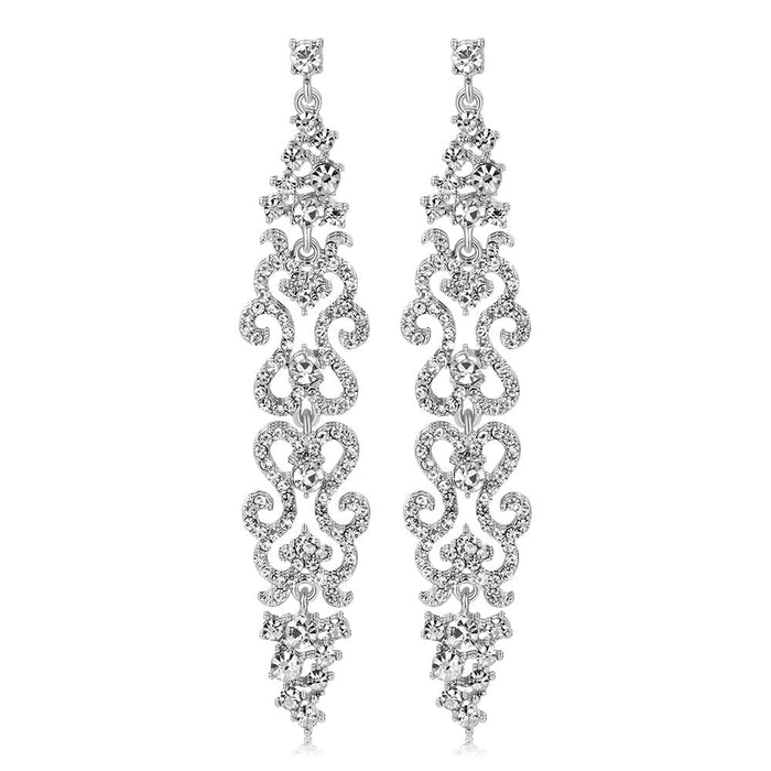 Wholesale diamond-set alloy earrings JDC-ES-GSDB012 Earrings 丹比华比 1 Wholesale Jewelry JoyasDeChina Joyas De China