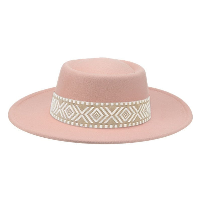 Wholesale Dome Woolen Hat Flat Brim Hat JDC-FH-Guanchuan005 Fashionhat 冠川 Wholesale Jewelry JoyasDeChina Joyas De China