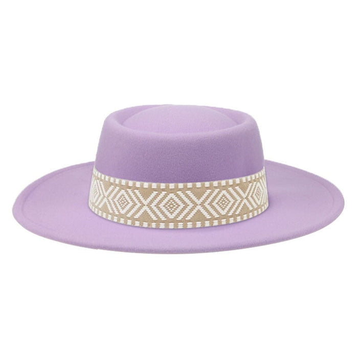 Wholesale Dome Woolen Hat Flat Brim Hat JDC-FH-Guanchuan005 Fashionhat 冠川 Wholesale Jewelry JoyasDeChina Joyas De China