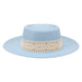 Wholesale Dome Woolen Hat Flat Brim Hat JDC-FH-Guanchuan005 Fashionhat 冠川 sky blue M(56-58cm) Wholesale Jewelry JoyasDeChina Joyas De China