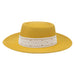 Wholesale Dome Woolen Hat Flat Brim Hat JDC-FH-Guanchuan005 Fashionhat 冠川 Yellow M(56-58cm) Wholesale Jewelry JoyasDeChina Joyas De China