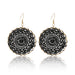 Wholesale Dream Catcher Plating Alloy Round Earrings JDC-ES-Daiq001 Earrings 黛茜 E1346-8 black Wholesale Jewelry JoyasDeChina Joyas De China