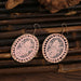 Wholesale Dream Catcher Woven Oval Pattern Alloy Earrings JDC-ES-Daiq004 Earrings 黛茜 Wholesale Jewelry JoyasDeChina Joyas De China