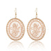 Wholesale Dream Catcher Woven Oval Pattern Alloy Earrings JDC-ES-Daiq004 Earrings 黛茜 Wholesale Jewelry JoyasDeChina Joyas De China