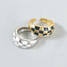 Wholesale drip oil plaid alloy ring JDC-RS-JL171 Rings 氿乐 Wholesale Jewelry JoyasDeChina Joyas De China