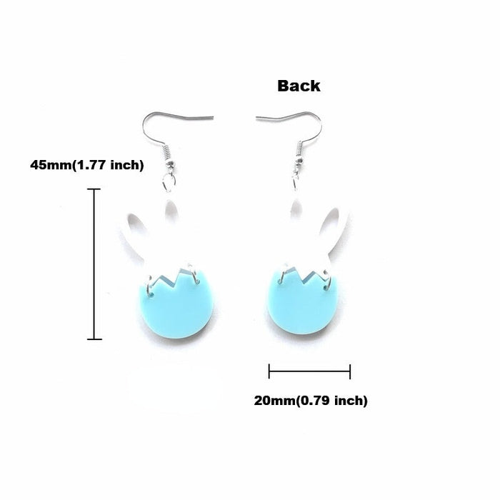 Wholesale Easter Cute Easter Egg Bunny Earrings JDC-ES-XUEP007 Earrings 雪帕 Wholesale Jewelry JoyasDeChina Joyas De China