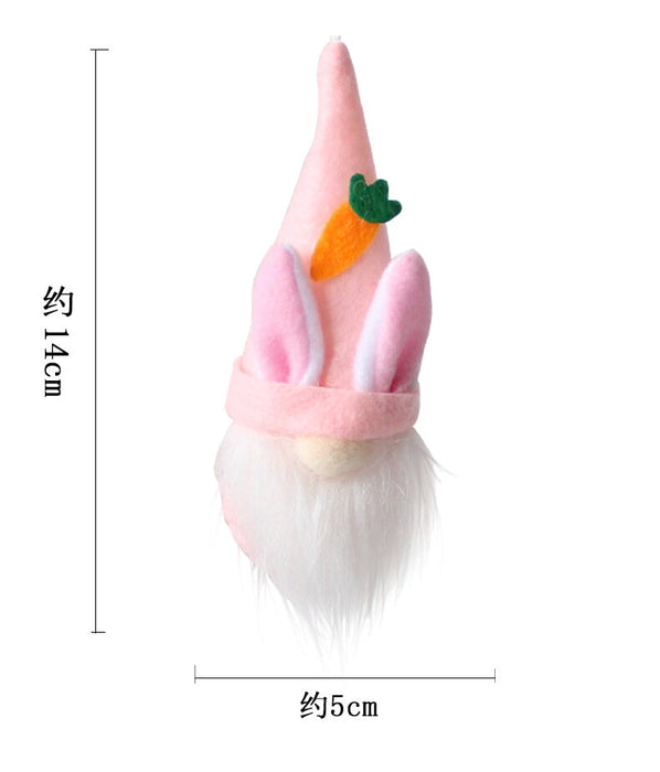 Wholesale Easter Fabric Filled Cotton Faceless Rabbit Ornament JDC-OS-GangL012 Ornaments 港恋 pink Wholesale Jewelry JoyasDeChina Joyas De China