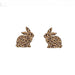 Wholesale Easter leopard print rabbit earrings JDC-ES-XUEP004 Earrings 雪帕 Wholesale Jewelry JoyasDeChina Joyas De China