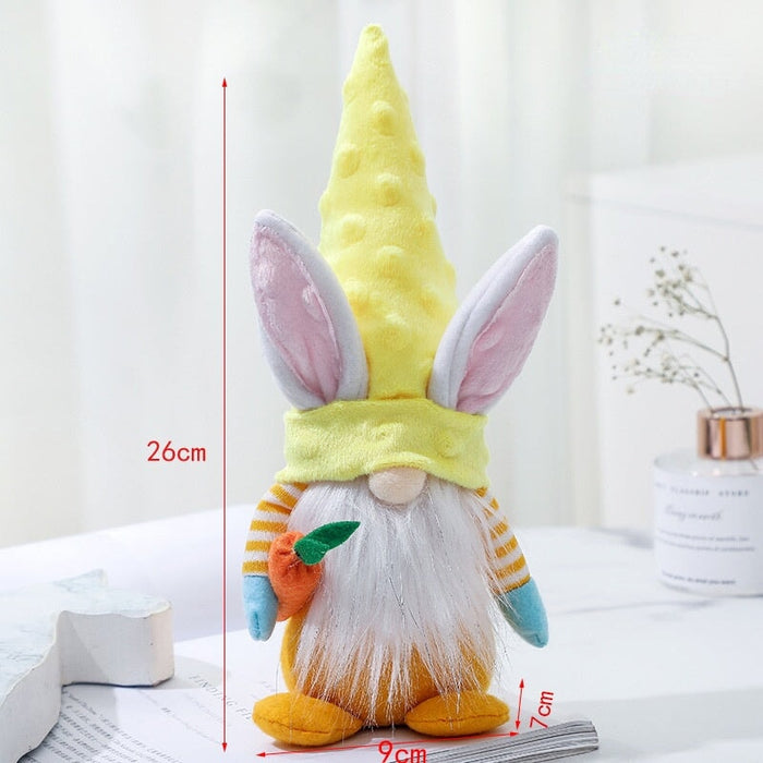 Wholesale Easter Pointed Hat Rabbit Doll Fabric Ornament JDC-OS-GangL001 Ornaments 港恋 yellow Wholesale Jewelry JoyasDeChina Joyas De China