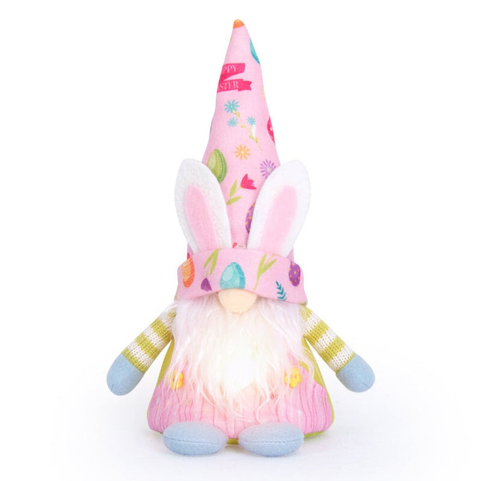 Wholesale Easter Polyester Fabric Faceless Doll Rabbit Light Ornament JDC-OS-YiX001 Ornaments 宜馨 pink Wholesale Jewelry JoyasDeChina Joyas De China