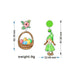 Wholesale Easter Pygmy Goblin Holiday Rabbit Turnip Truck Egg Dwarf Earrings JDC-ES-XUEP002 Earrings 雪帕 Wholesale Jewelry JoyasDeChina Joyas De China