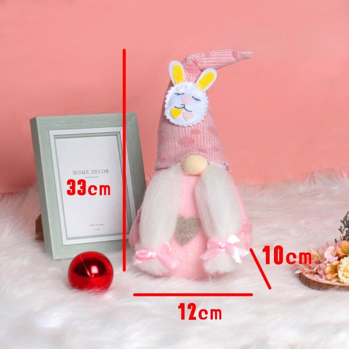 Wholesale Easter Rudolph Rabbit Ears Doll Fabric Filled Cotton Ornament JDC-OS-GangL019 Ornaments 港恋 braids Wholesale Jewelry JoyasDeChina Joyas De China