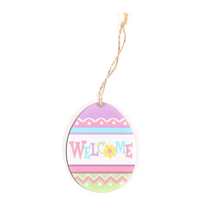 Wholesale Easter Wood Egg Pendant Egg Basket Listing Easter Rabbit Small Pendant MOQ≥2 JDC-PT-ChuangY001 创艺 21-121B Easter Egg Wholesale Jewelry JoyasDeChina Joyas De China