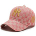 Wholesale Embroidered Letter Hat Cotton Baseball Hat (F) JDC-FH-Aoteng001 Fashionhat 澳腾 pink adjustable Wholesale Jewelry JoyasDeChina Joyas De China