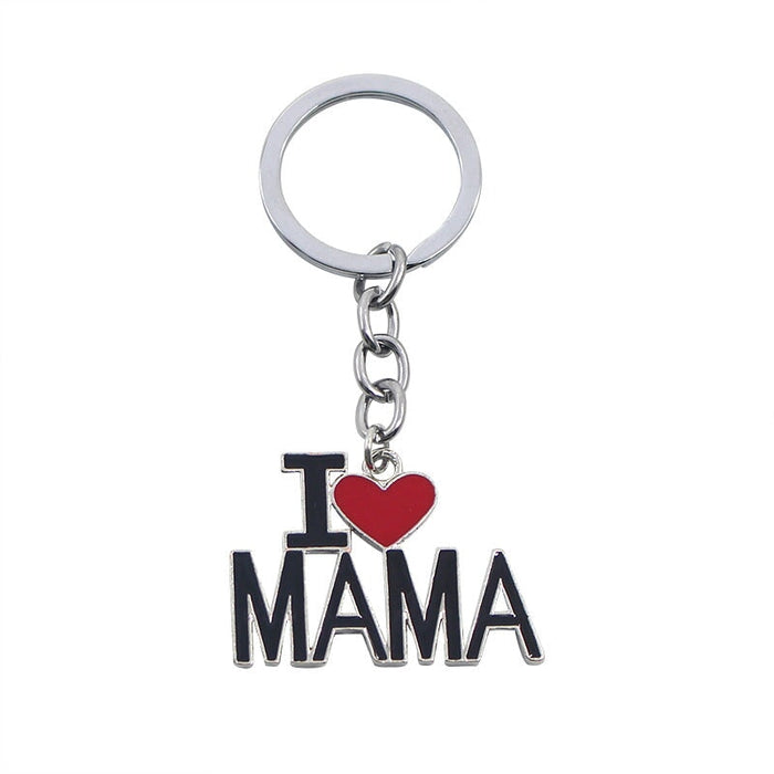 Wholesale Father's Day Mother's Day Alloy Keychain JDC-KC-TianG001 Keychains 天高 Wholesale Jewelry JoyasDeChina Joyas De China