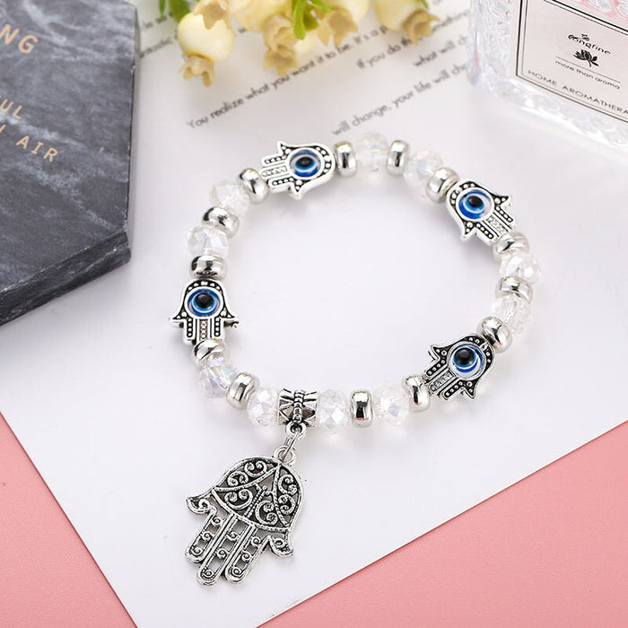 Wholesale Fatima Palm Demon Eye Alloy Bracelet JDC-BT-Daiq001 Bracelet 黛茜 Wholesale Jewelry JoyasDeChina Joyas De China