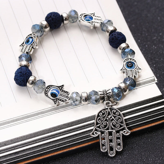 Wholesale Fatima Palm Demon Eye Alloy Bracelet JDC-BT-Daiq001 Bracelet 黛茜 Wholesale Jewelry JoyasDeChina Joyas De China