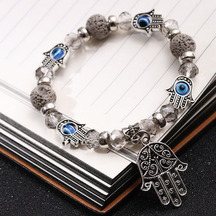 Wholesale Fatima Palm Demon Eye Alloy Bracelet JDC-BT-Daiq001 Bracelet 黛茜 Wholesale Jewelry JoyasDeChina Joyas De China