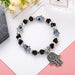 Wholesale Fatima Palm Demon Eye Alloy Bracelet JDC-BT-Daiq001 Bracelet 黛茜 B2061-5 black Wholesale Jewelry JoyasDeChina Joyas De China