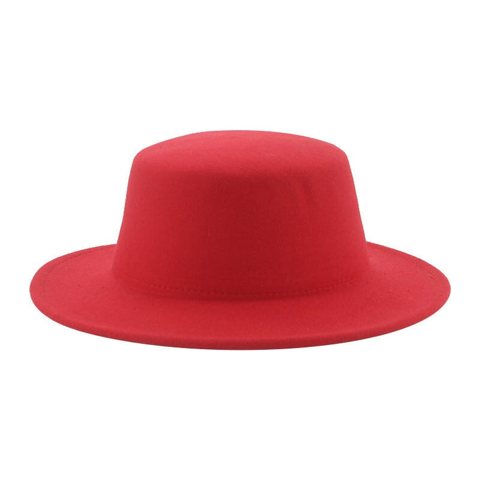 Wholesale flat hat woolen wide brim hat JDC-FH-Guanchuan006 Fashionhat 冠川 Wholesale Jewelry JoyasDeChina Joyas De China