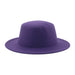 Wholesale flat hat woolen wide brim hat JDC-FH-Guanchuan006 Fashionhat 冠川 purple M(56-58cm) Wholesale Jewelry JoyasDeChina Joyas De China