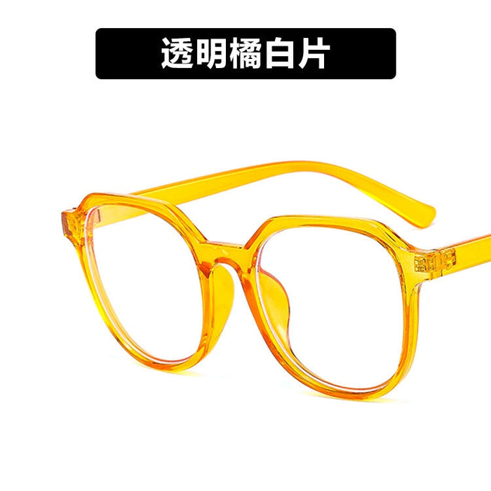 Wholesale Flat Mirror PC Frame Glasses JDC-SG-PLS006 Sunglasses 普琳丝 orange / Wholesale Jewelry JoyasDeChina Joyas De China