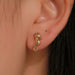 Wholesale Flower Shell Electroplated Alloy Earrings Set JDC-ES-D774 Earrings 晴雯 Wholesale Jewelry JoyasDeChina Joyas De China
