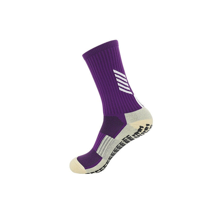 Wholesale Football Socks Men's Nylon Medium Tube Socks Children's Sports Socks JDC-SK-LingTu002 Sock 领途 Adult purple Wholesale Jewelry JoyasDeChina Joyas De China