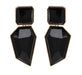 wholesale Geometric acrylic earrings JDC-ES-f102 earrings JoyasDeChina Black Wholesale Jewelry JoyasDeChina Joyas De China