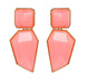 wholesale Geometric acrylic earrings JDC-ES-f102 earrings JoyasDeChina Pink Wholesale Jewelry JoyasDeChina Joyas De China